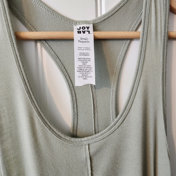 Joy Lab Green Workout Tank SMALL - Picture 5 of 5